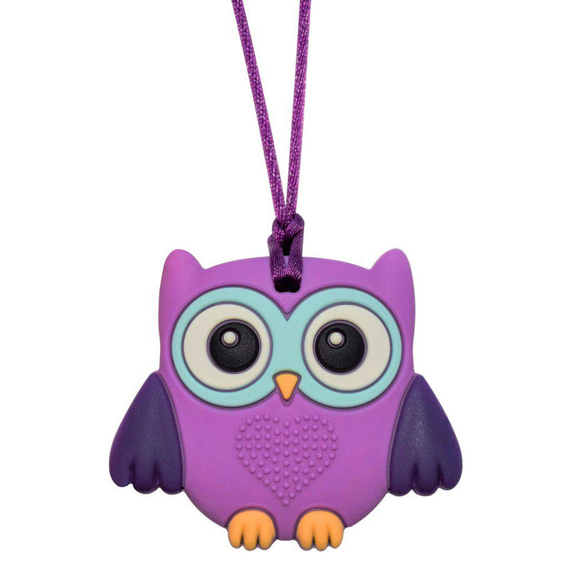 Munchables Pendant Necklace - Baby Owl - Purple-Mountain Baby