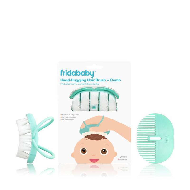 FridaBaby - Headhugger Hairbrush & Comb Set-Mountain Baby
