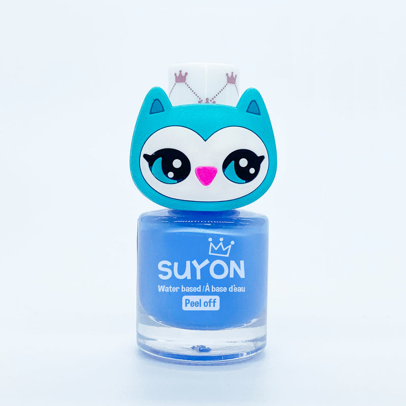 Suyon Water-Based Nail Polish & Ring - Owl Blue-Mountain Baby