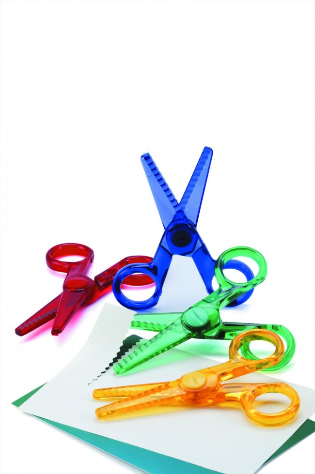 Plastic Crystal Safety Scissors - Assorted-Mountain Baby