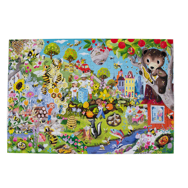 Eeboo Puzzle - 100pc Love Of Bees-Mountain Baby