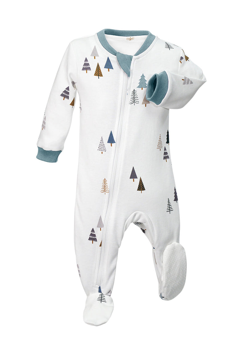 ZippyJamz Footed Coverall - Perfectly Pine-Mountain Baby