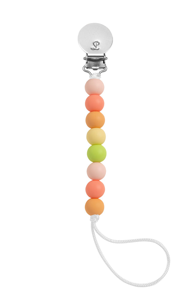 LouLou Lollipop Silicone Teether & Pacifier Clip - Lolli Mini - Sorbet-Mountain Baby