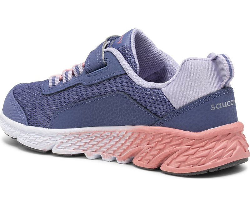 Saucony Wind Shield A/C - Blue/Lavender/Coral-Mountain Baby