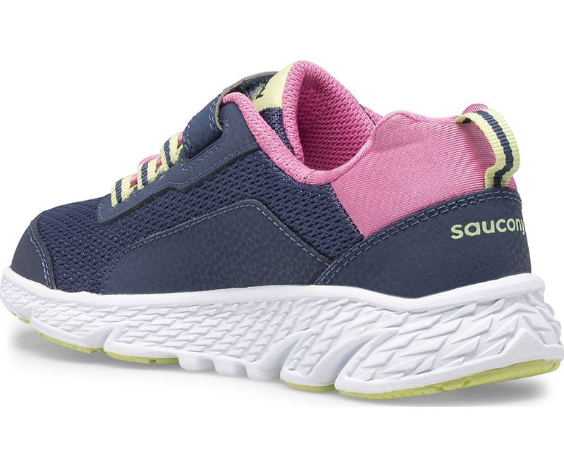 Saucony Wind Shield A/C Jr. - Navy/Green/Pink-Mountain Baby