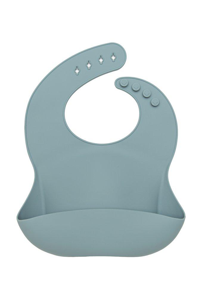 LouLou Lollipop Silicone Bib - Slate-Mountain Baby