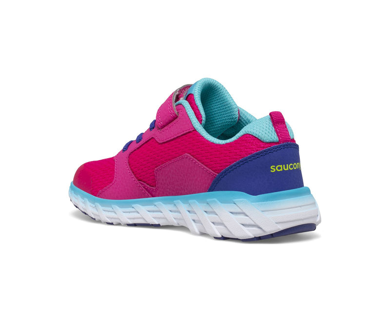 Saucony Wind 2.0 A/C - Pink/Blue/Green-Mountain Baby