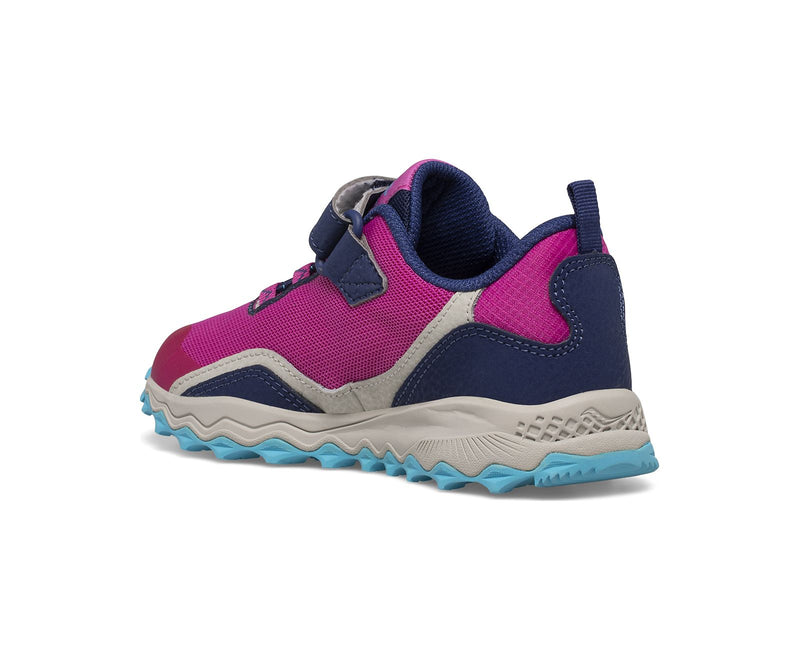 Saucony Peregrine 12 Shield A/C - Navy/Pink/Turquoise-Mountain Baby