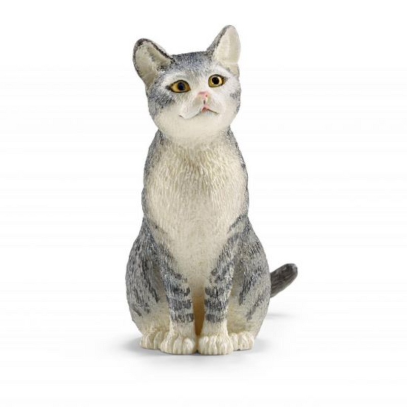Schleich Animal Figurine - Cat - Sitting-Mountain Baby