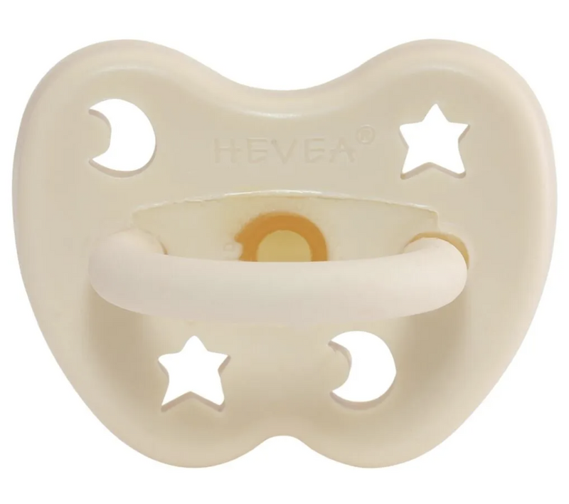 Hevea Soother Pacifier - Orthodontic - Milky White-Mountain Baby