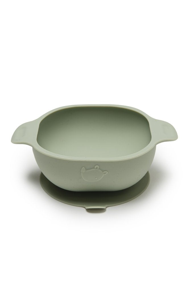 LouLou Lollipop Silicone Suction Snack Bowl - Sage Alligator-Mountain Baby