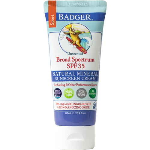 Badger Balm SPF 35 Sport Sunscreen Unscented-Mountain Baby
