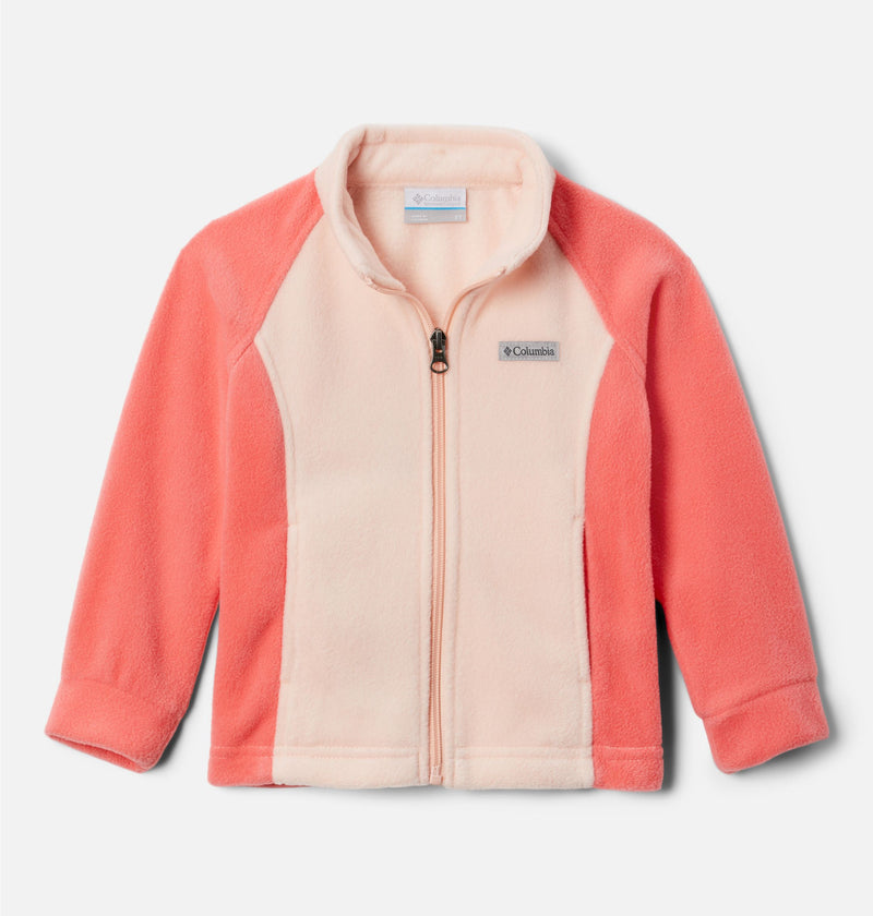 Columbia Fleece Jacket - Benton Springs 2 (Toddler) - Blush Pink/Peach Blossom-Mountain Baby