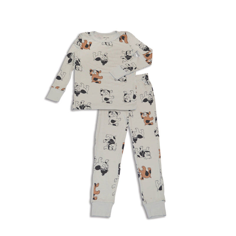 Silkberry LS Pajamas - Bulldog-Mountain Baby