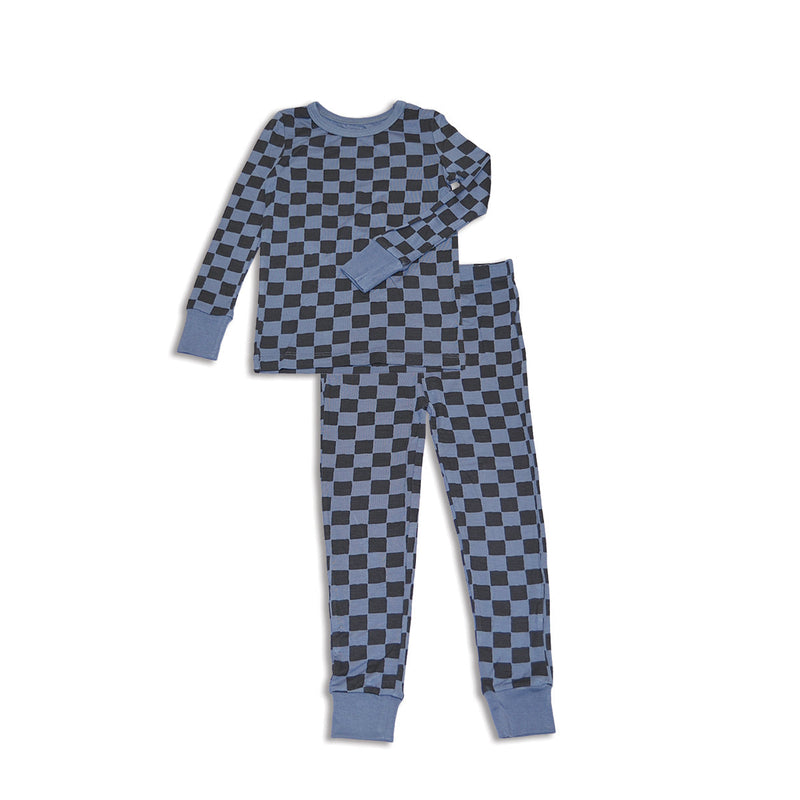 Silkberry LS Pajamas - Check It-Mountain Baby