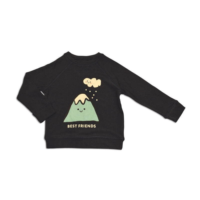 Silkberry Fleece Sweatshirt - Asphalt (Inf)-Mountain Baby