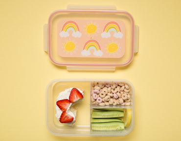 ORE Good Lunch Bento Box Divided Container - Rainbows & Sunshine-Mountain Baby