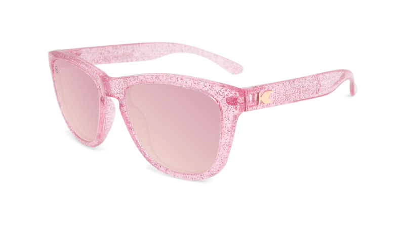 Knockaround Kids' Sunglasses - Premium - Pink Sparkle Polarized-Mountain Baby