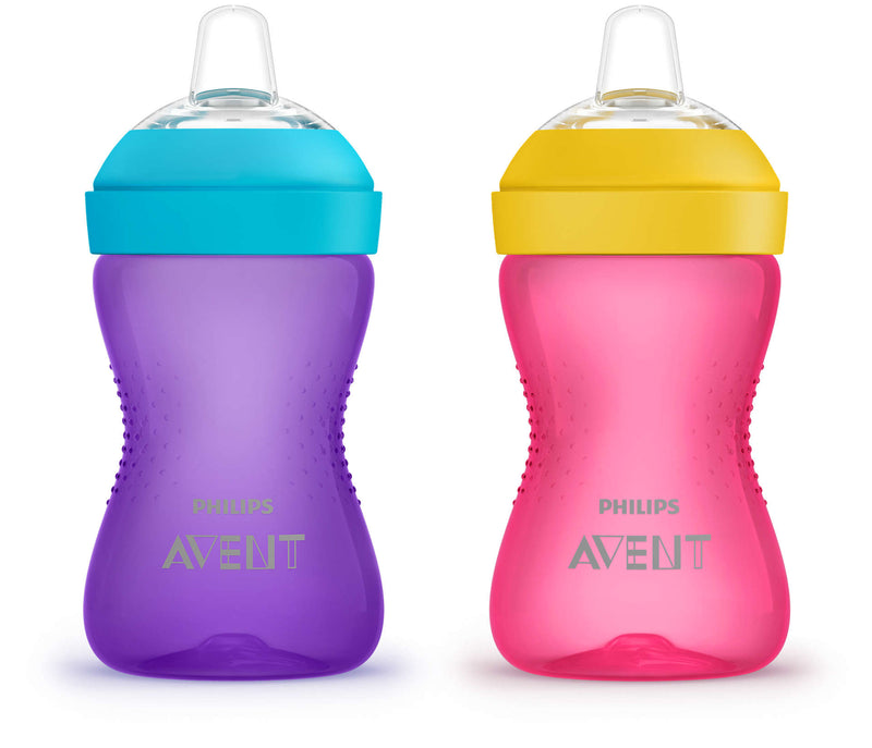 Philips Avent - My Grippy Spout Cup - 10oz Pink/Purple-Mountain Baby