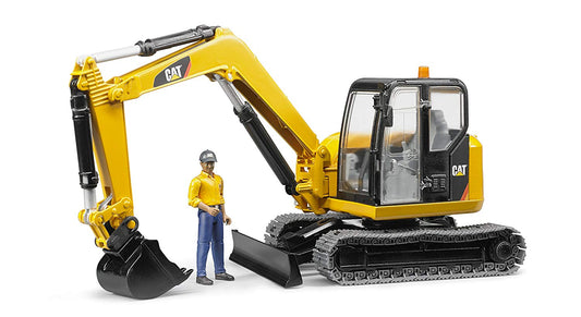 Bruder Cat® Mini Excavator with Worker-Mountain Baby