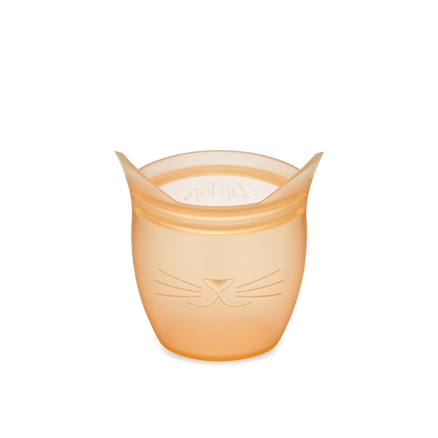 Zip Top Baby Snack Container - Orange Cat-Mountain Baby