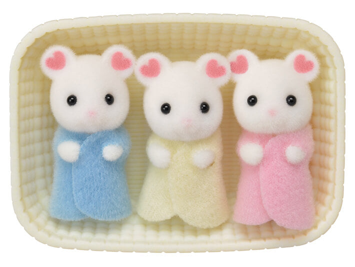 Calico Critters - Marshmallow Mouse Triplets-Mountain Baby