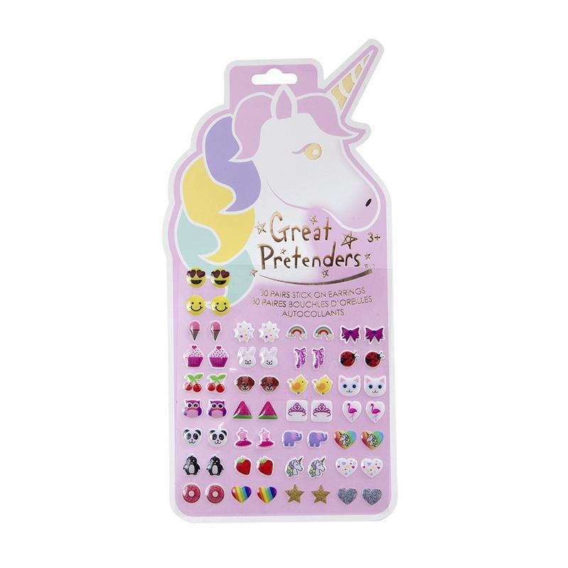 Great Pretenders Jewelry - Unicorns Stick On Earring Sheet-Mountain Baby