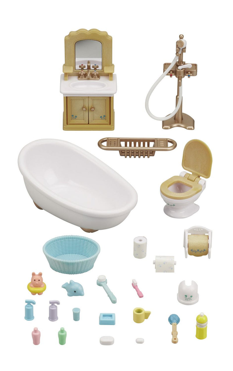 Calico Critters - Country Bathroom Set-Mountain Baby