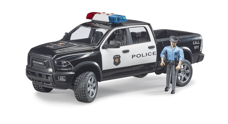 Bruder Police Ram 2500 Truck w/ Policeman-Mountain Baby