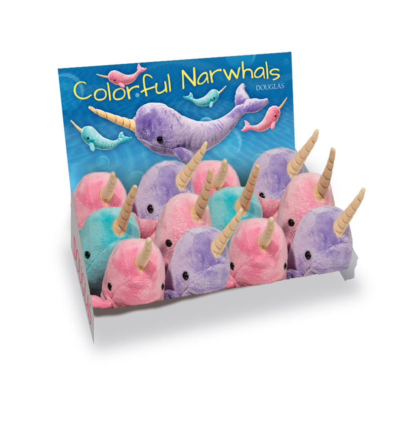 Douglas Cuddle Toys - Colourful Narwhals - Assorted-Mountain Baby