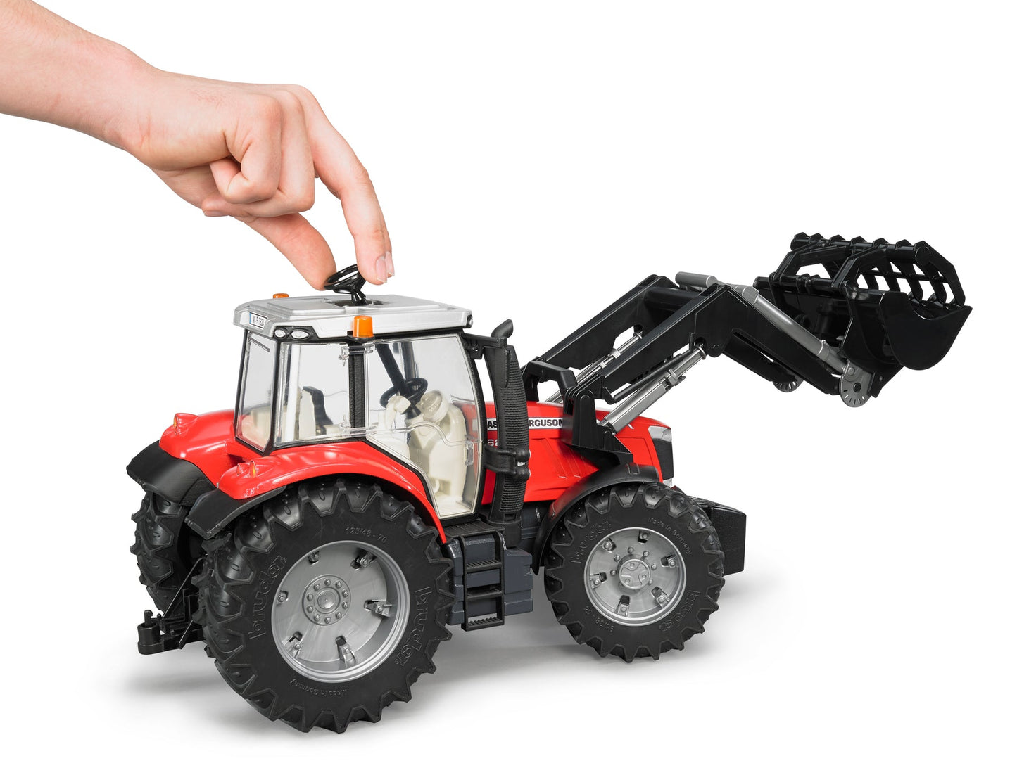 Bruder Massey Ferguson 7624 Tractor w/ Frontloader-Mountain Baby