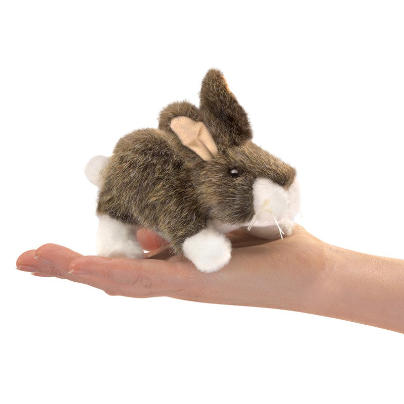 Folkmanis Puppets - Mini Cottontail Rabbit-Mountain Baby