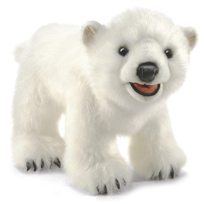 Folkmanis Puppets - Polar Bear Cub-Mountain Baby