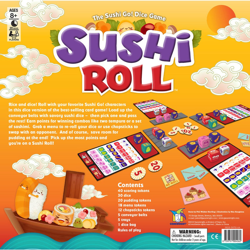 Gamewright Sushi Roll Board Game-Mountain Baby