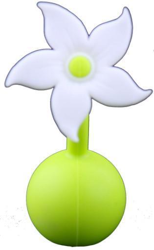 Haakaa Silicone Breast Pump Flower Stopper - White-Mountain Baby