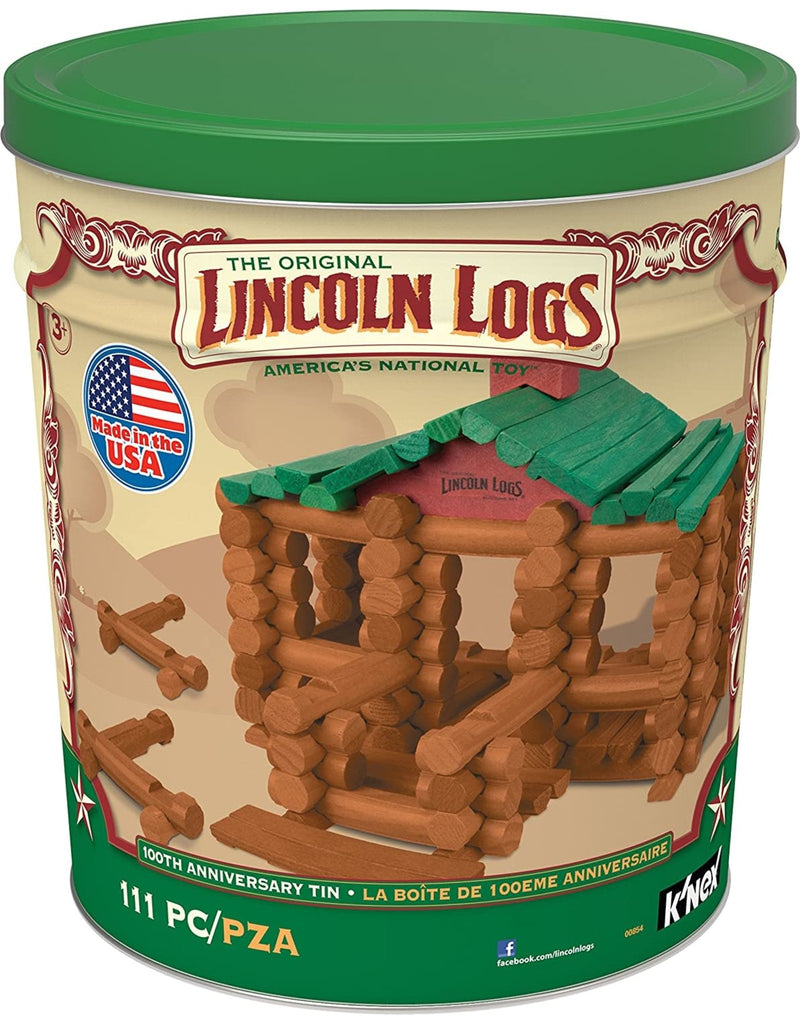 Lincoln Logs - 111pc 100th Anniversary Tin-Mountain Baby