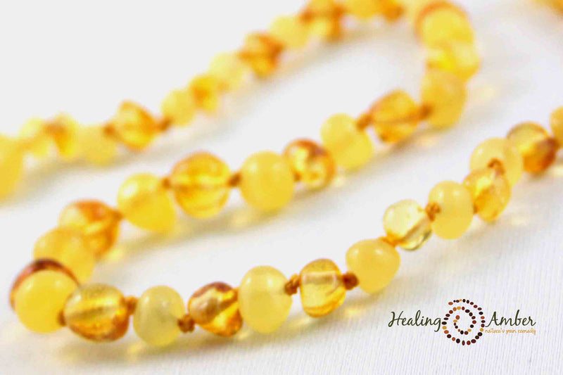 Healing Amber Polished Necklace - 11"-Mountain Baby