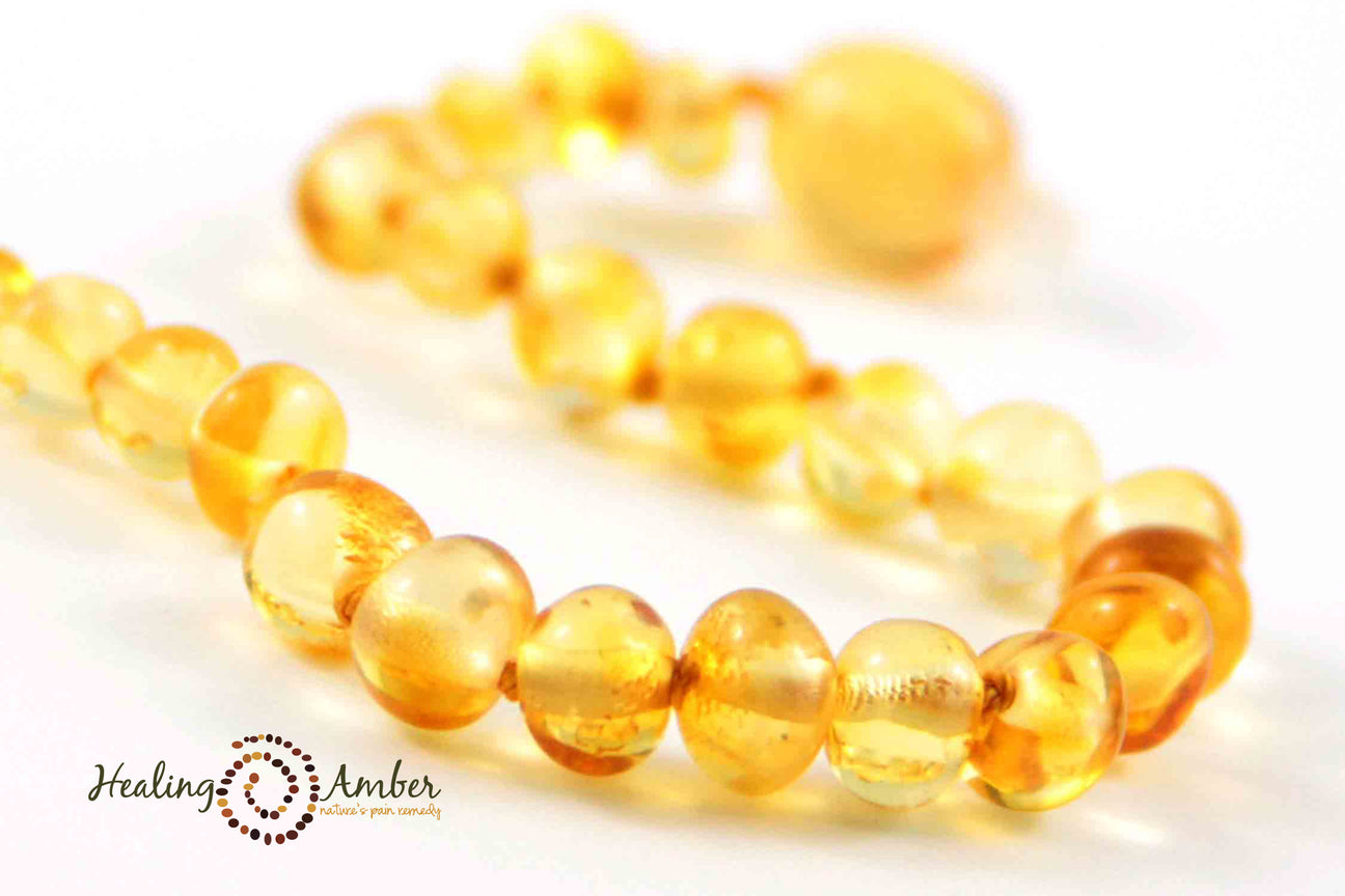 Healing Amber Polished Necklace - 11"-Mountain Baby
