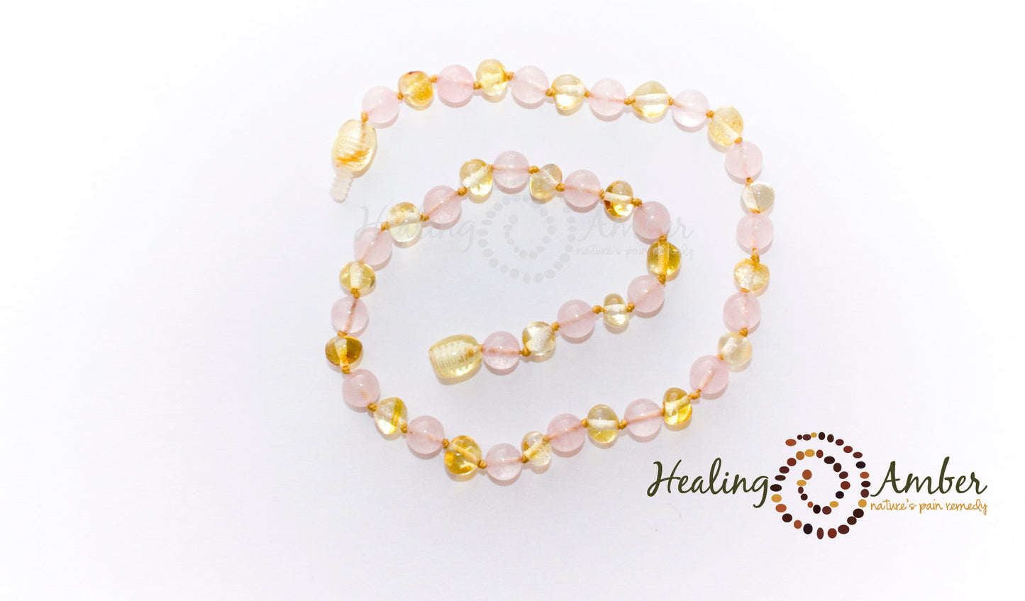 Healing Amber & Gem Necklace - 11"-Mountain Baby