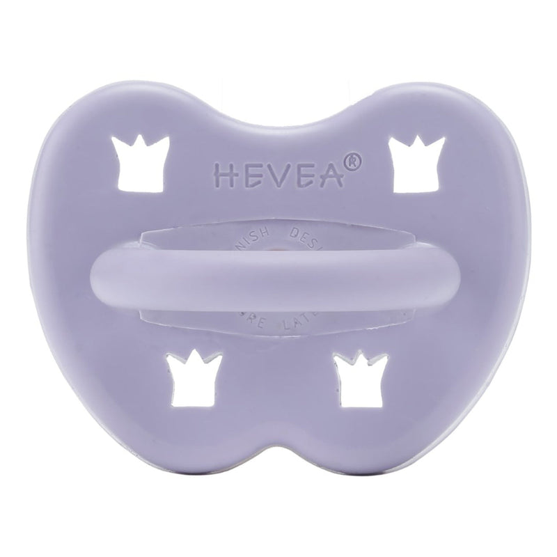 Hevea Soother Pacifier - Round - 3-36M - Dusty Violet-Mountain Baby