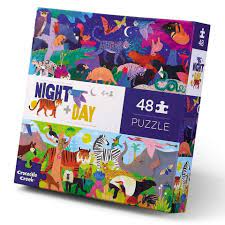 Crocodile Creek Puzzle - 48pc Opposites - Night & Day-Mountain Baby