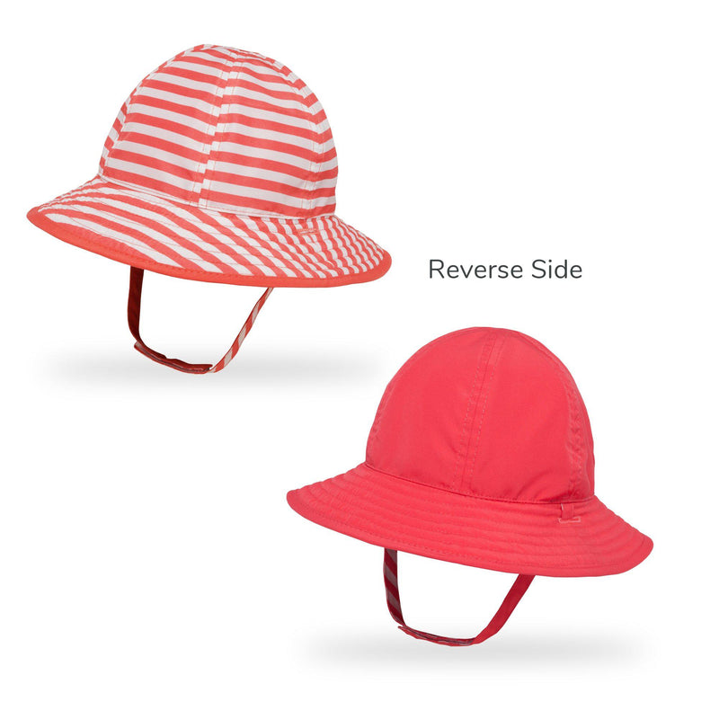 Sunday Afternoons Hats - Infant Sunskipper Sun Hat - Coral Stripe-Mountain Baby