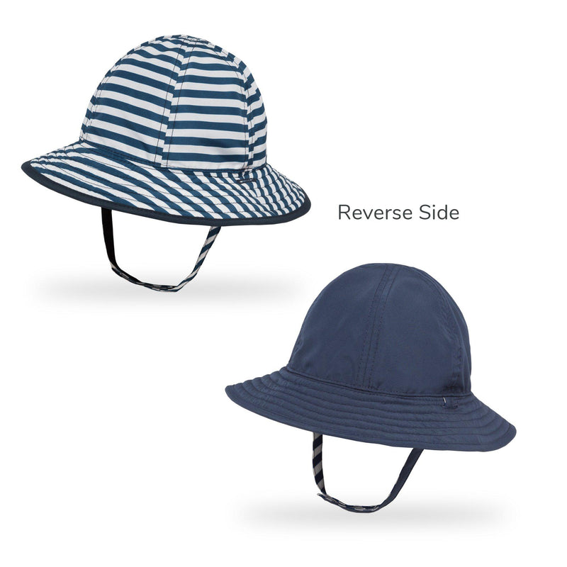 Sunday Afternoons Hats - Infant Sunskipper Sun Hat - Navy Stripe-Mountain Baby