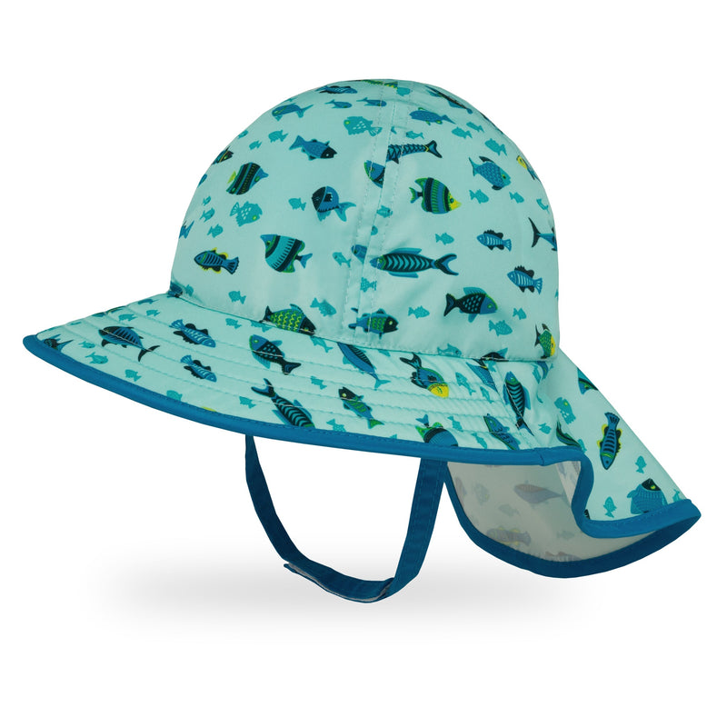 Sunday Afternoons Hats - Infant Sunsprout Sun Hat - Little Fishies-Mountain Baby
