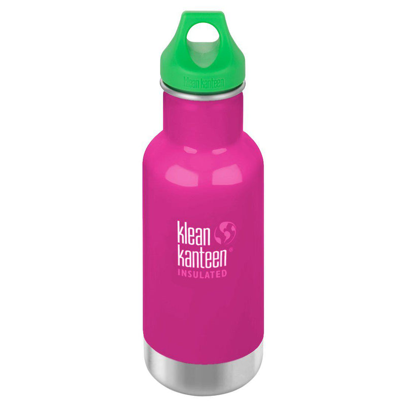 Klean Kanteen Kid Classic Vacuum Insulated Loop Cap 12 oz. Water Bottle - Wild Orchid-Mountain Baby