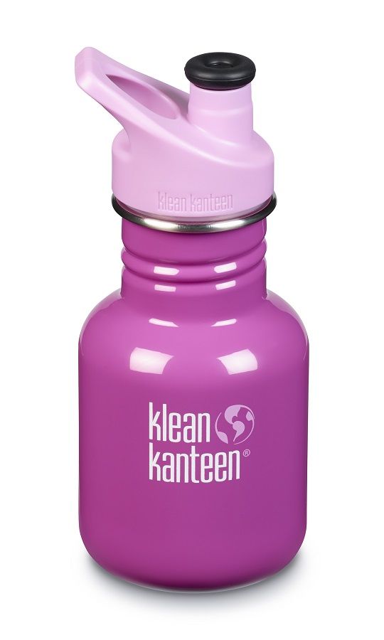 Klean Kanteen Kid Classic Sport 12 oz. Water Bottle - Bubble Gum-Mountain Baby