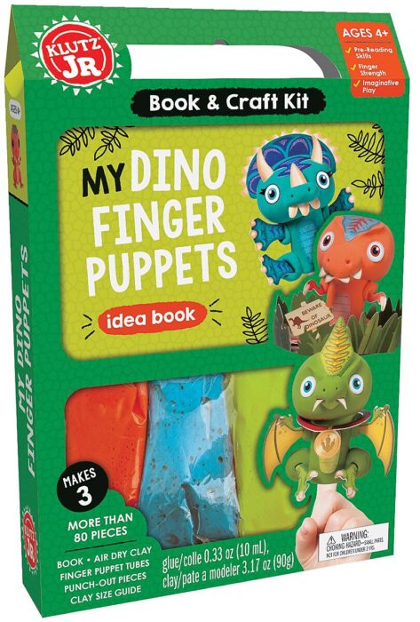 Klutz Jr. Book & Craft Kit - My Dino Finger Puppets-Mountain Baby
