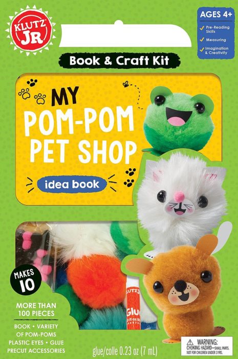 Klutz Jr. Book & Craft Kit - My Pom-Pom Pet Shop - Old-Mountain Baby