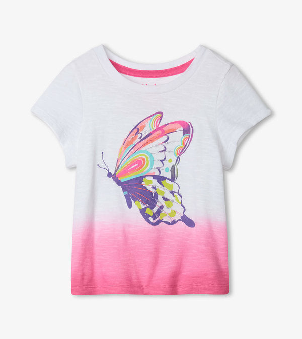 Hatley T Shirt - Butterfly Dip-Mountain Baby