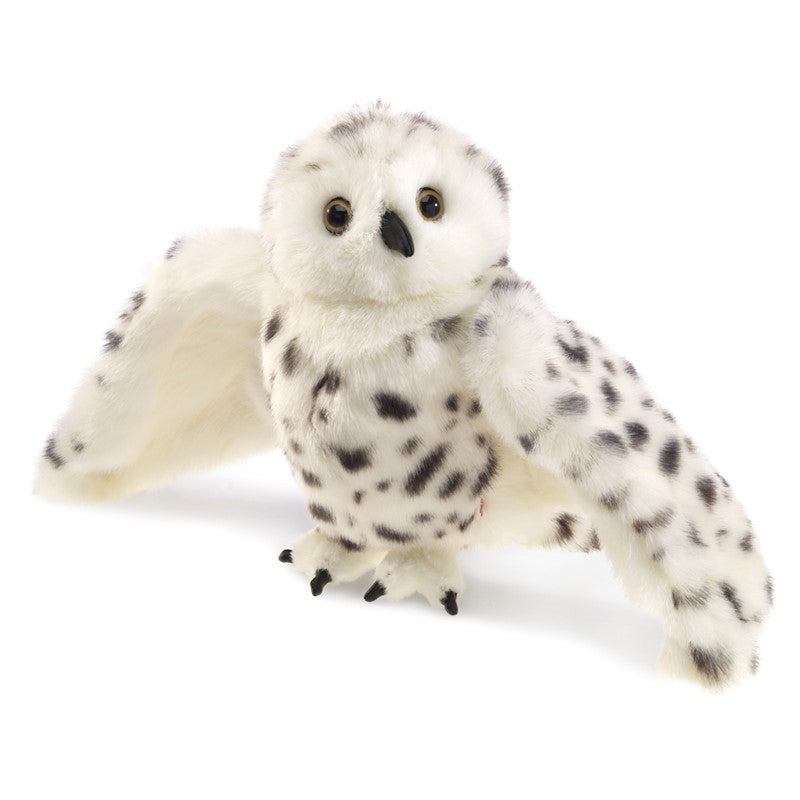 Folkmanis Puppets - Snowy Owl-Mountain Baby